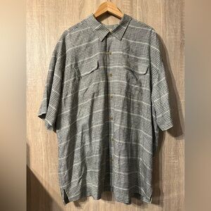 Tommy Bahama Short Sleeve Button Down Shirt Size XXL 100% Silk